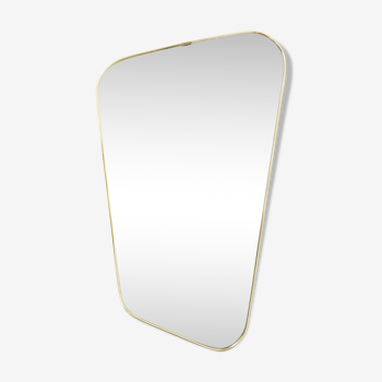 Asymmetrical mirror from the 60s and 70s 43x66cm