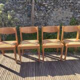 Renewed straw and elm chair