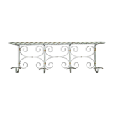 Antique wrought iron coat rack