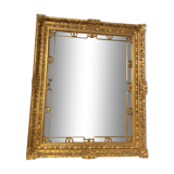 Mirror in wood and gilded stucco