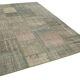 Handmade anatolian vintage 200 cm x 303 cm grey patchwork rug
