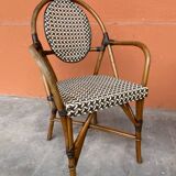 4 chaises Bistrot Parisienne Paris Rotin & scoubidou