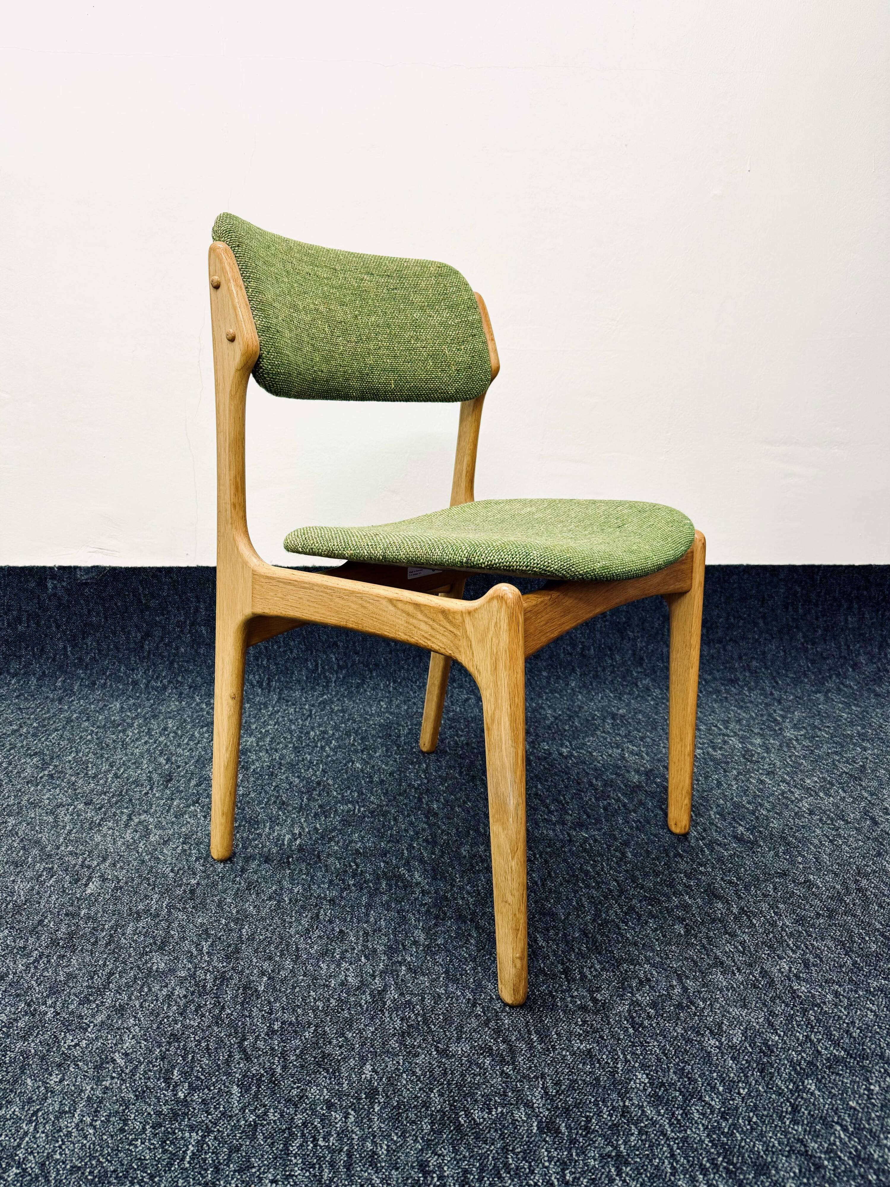 Set of 4 Danish Oak Dining Chairs by Erik Buch for O.D. Mobler