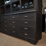 Teak library 1960 sliding doors and drawers