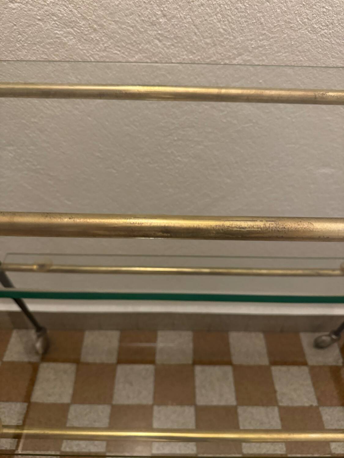 Desserte roulante années 60 pieds compas