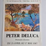 Exhibition poster, Deluca, 1987, 63 x 44 cm