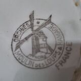 Assiettes en faïence Moulin des loups 1940/50