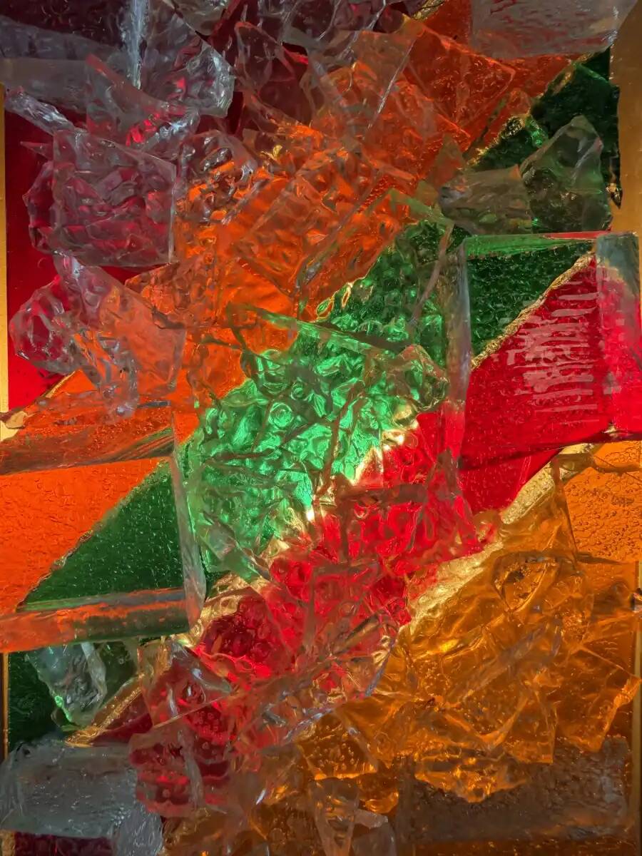 Cosack Leuchten colourful glass mosaic wall lamp