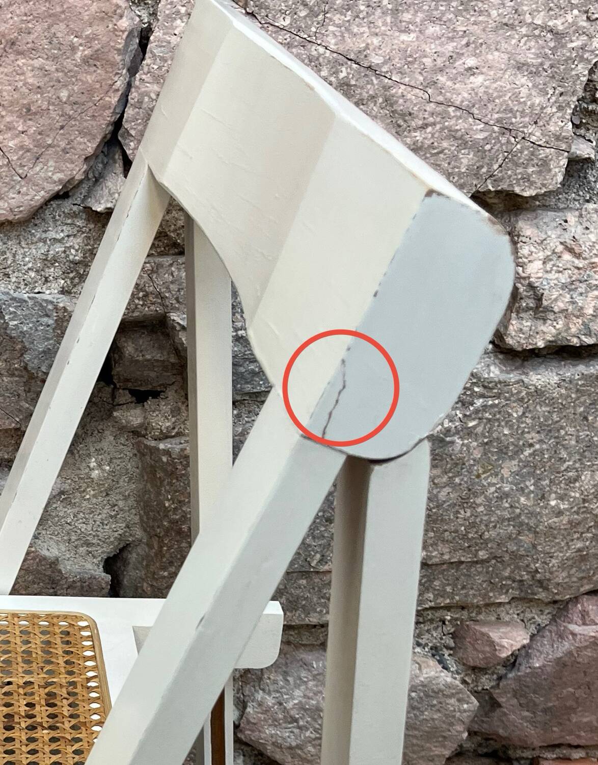 "Trieste" folding cane chair Jacober