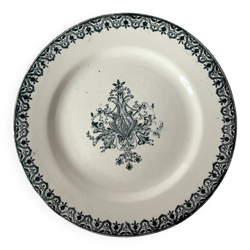 Assiette terre de fer Salins Alhambra