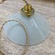 Vintage white opaline pendant light