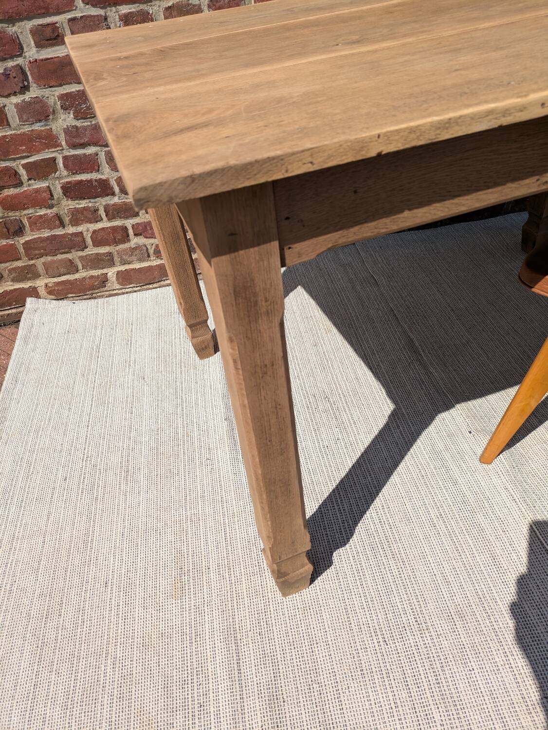 Solid oak table
