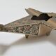 Vintage brass plane ashtray 70