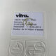 6 white DSW chairs by Vitra