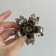 Light metal flower candlestick