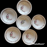 Cups with flower decoration