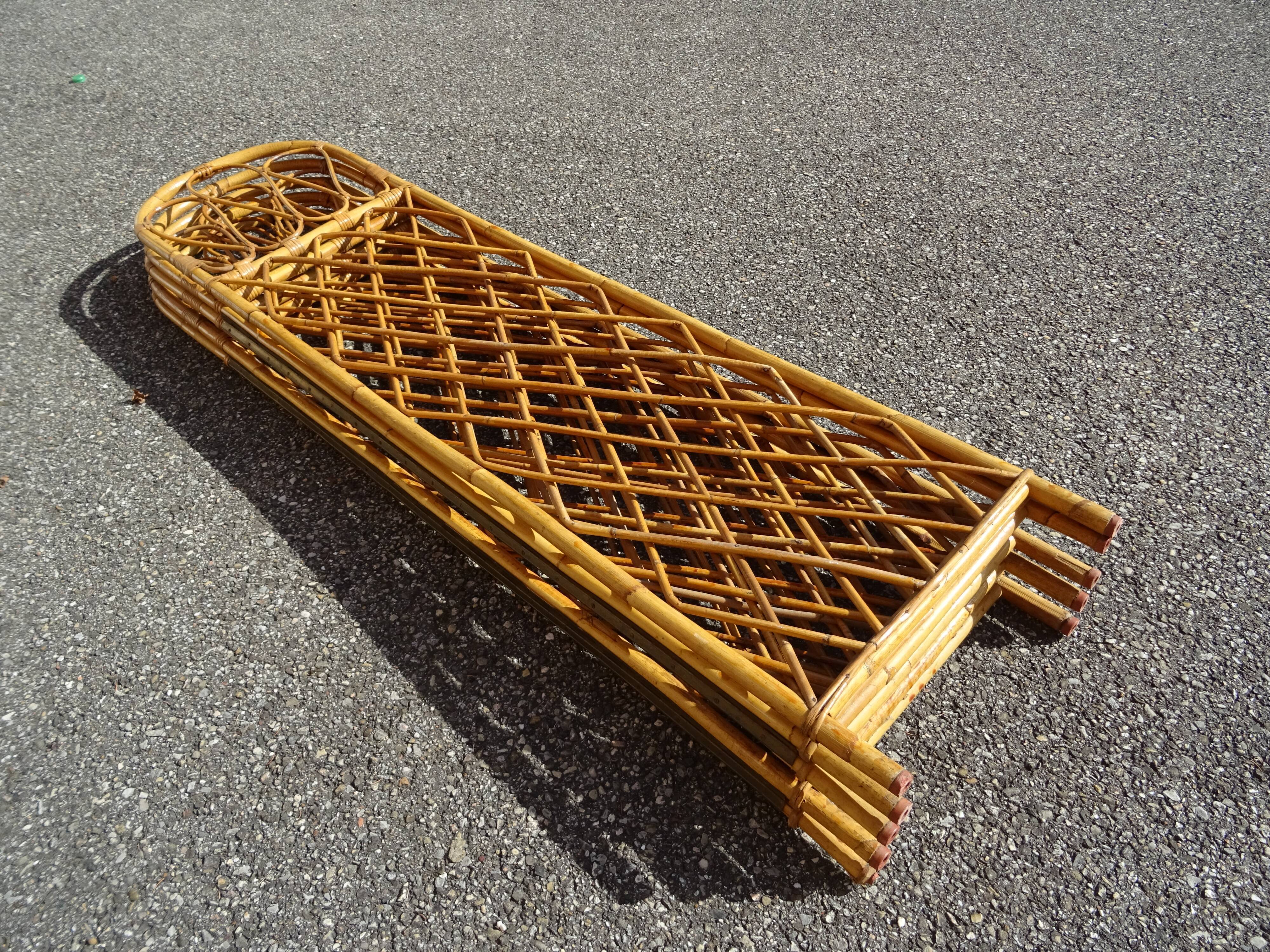 Vintage rattan screen year 60/70