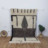 Azilal Berber rug in handmade wool 236 X 156 CM