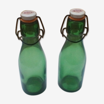 2 Bulach glass bottles