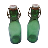 Pair of 2 Bulach glass bottles