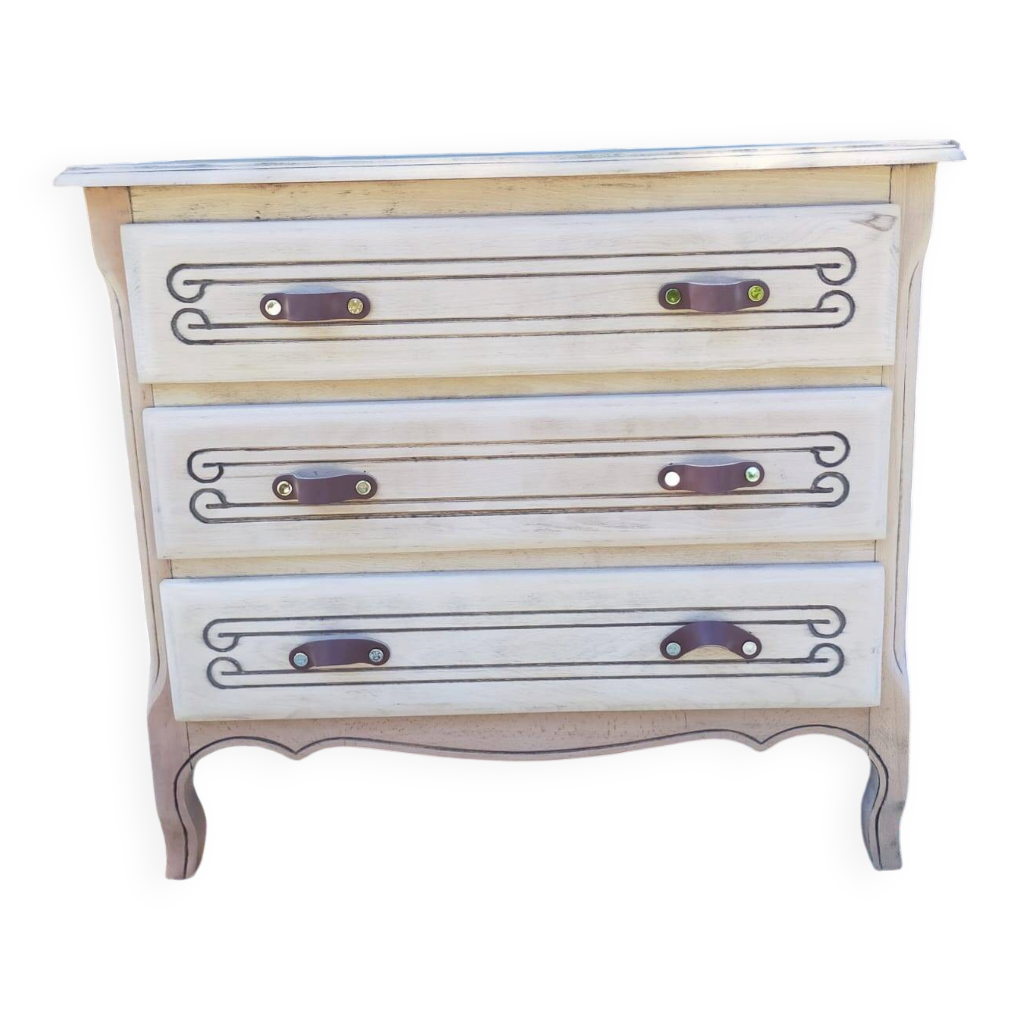 renovated wooden chest of drawers