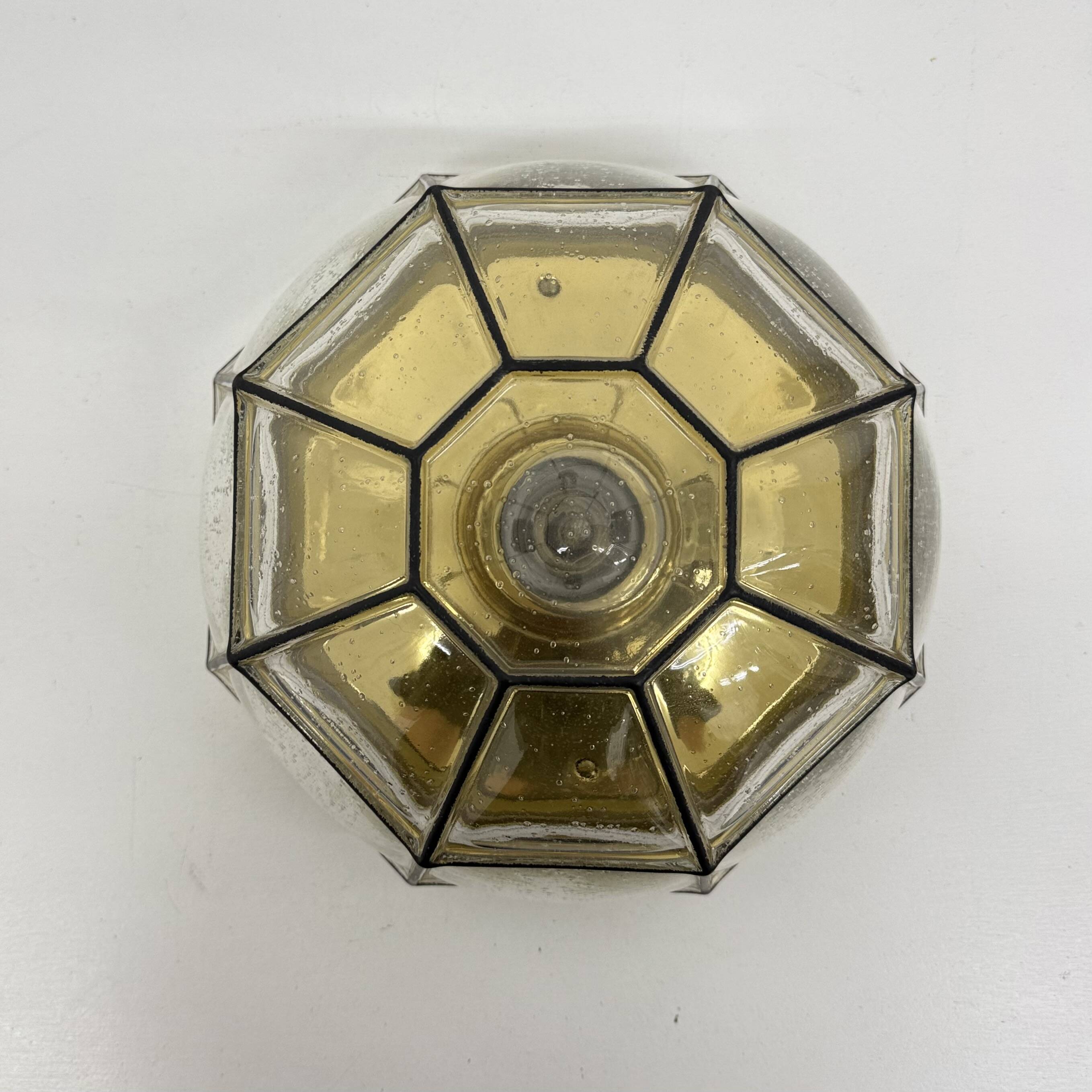 Limburg Glashütte ceiling lamp , 1970s
