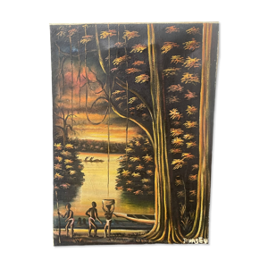 toile ancienne afrique