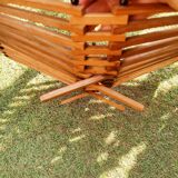 Scandinavian teak fruit basket