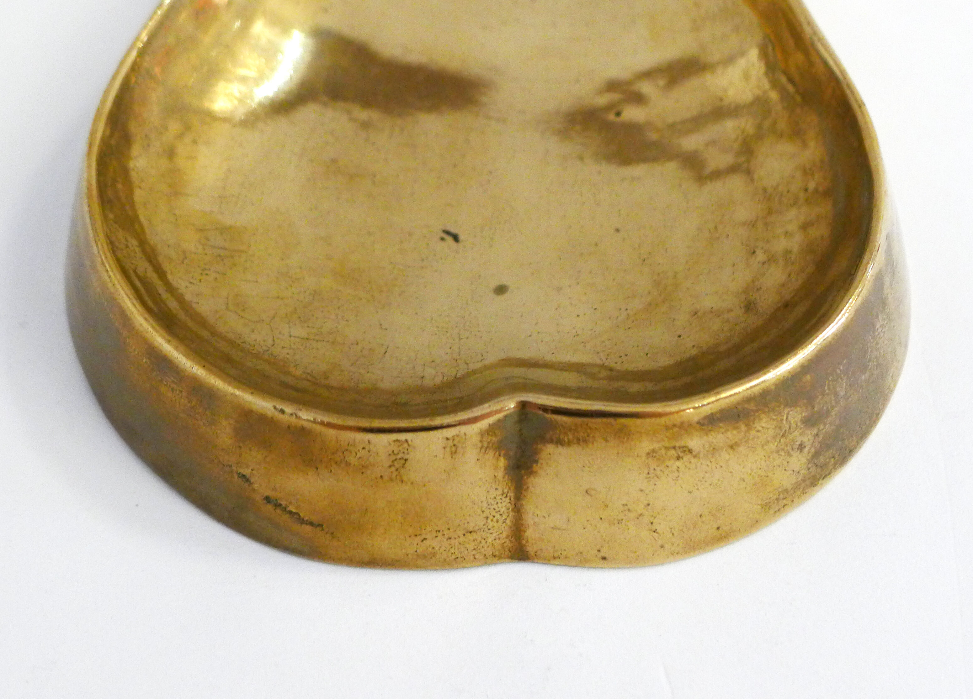 Brass pear ashtray