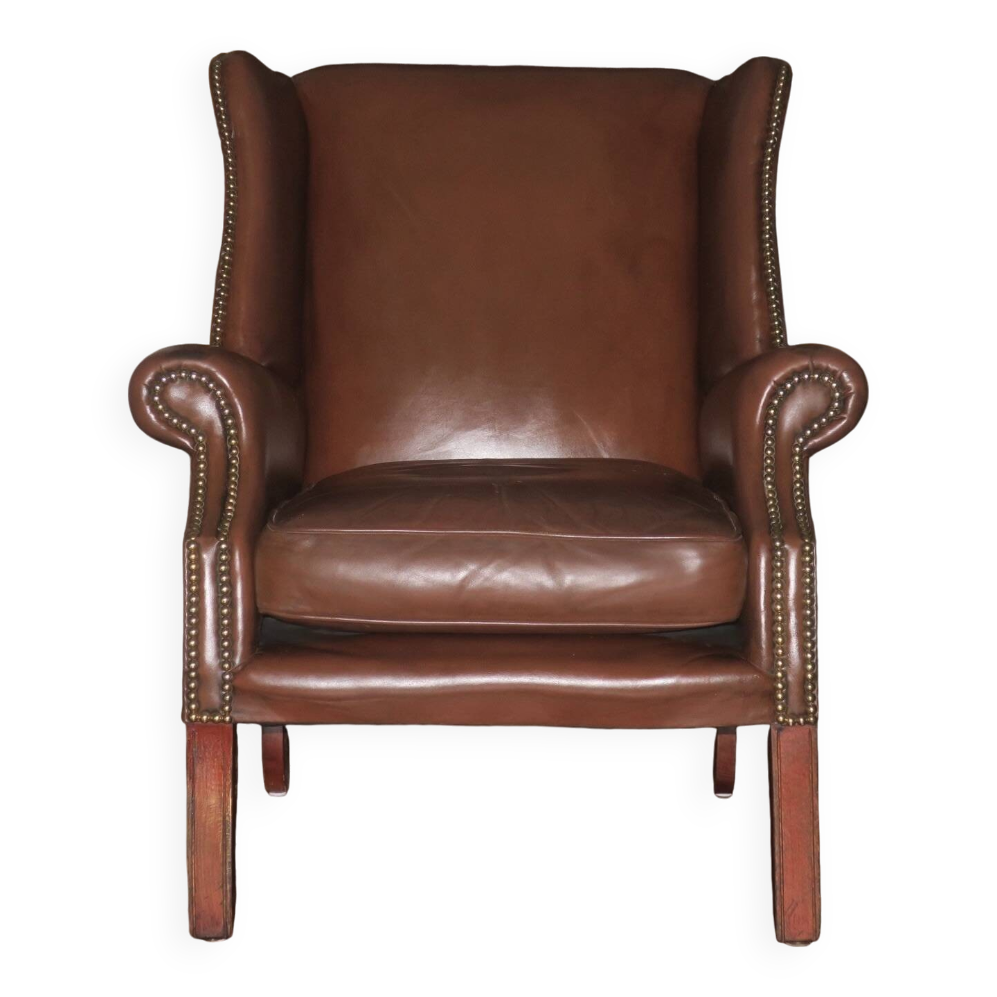 Mid century leather club chair, 1970s