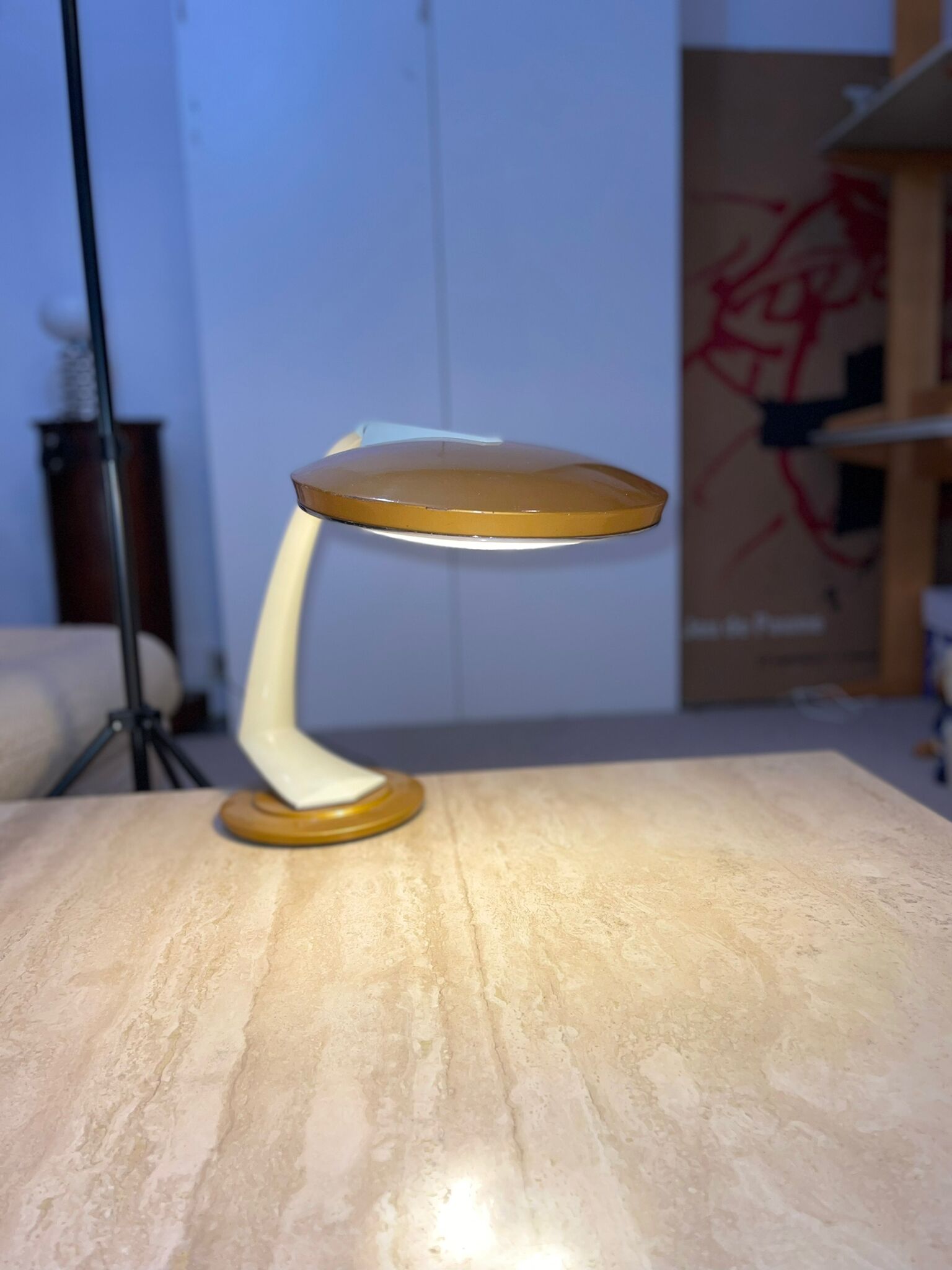 Fase Vintage Boomerang Desk Lamp, 1960s