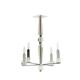 Lustre Moderniste en métal chromé. Circa 1940.