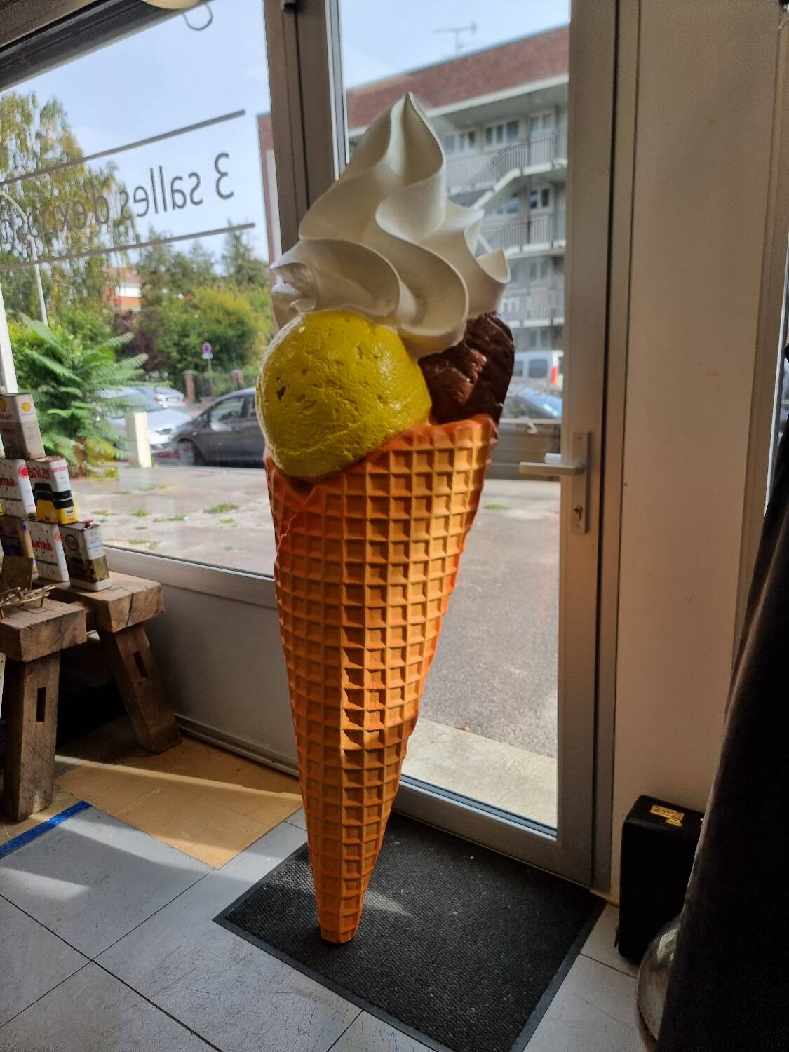 Giant ice cream cone