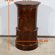 Rare Somno with two doors in Burl Mahogany, Empire period – Early 19th century