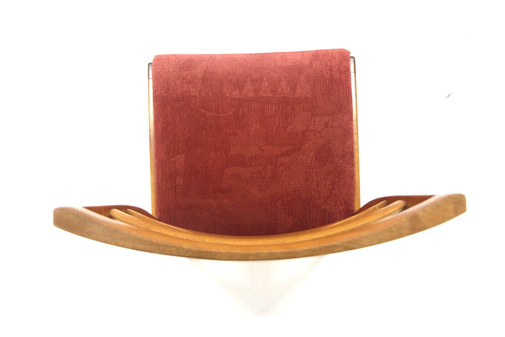 Set of 4 Scandinavian walnut chairs, Sweden, 1960.