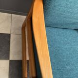 CFC Silkeborg arm chair by Johannes Andersen new green upholstery 1960s