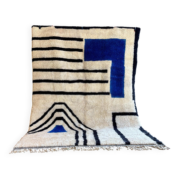 Natural handmade Moroccan rug 3 x 2 m