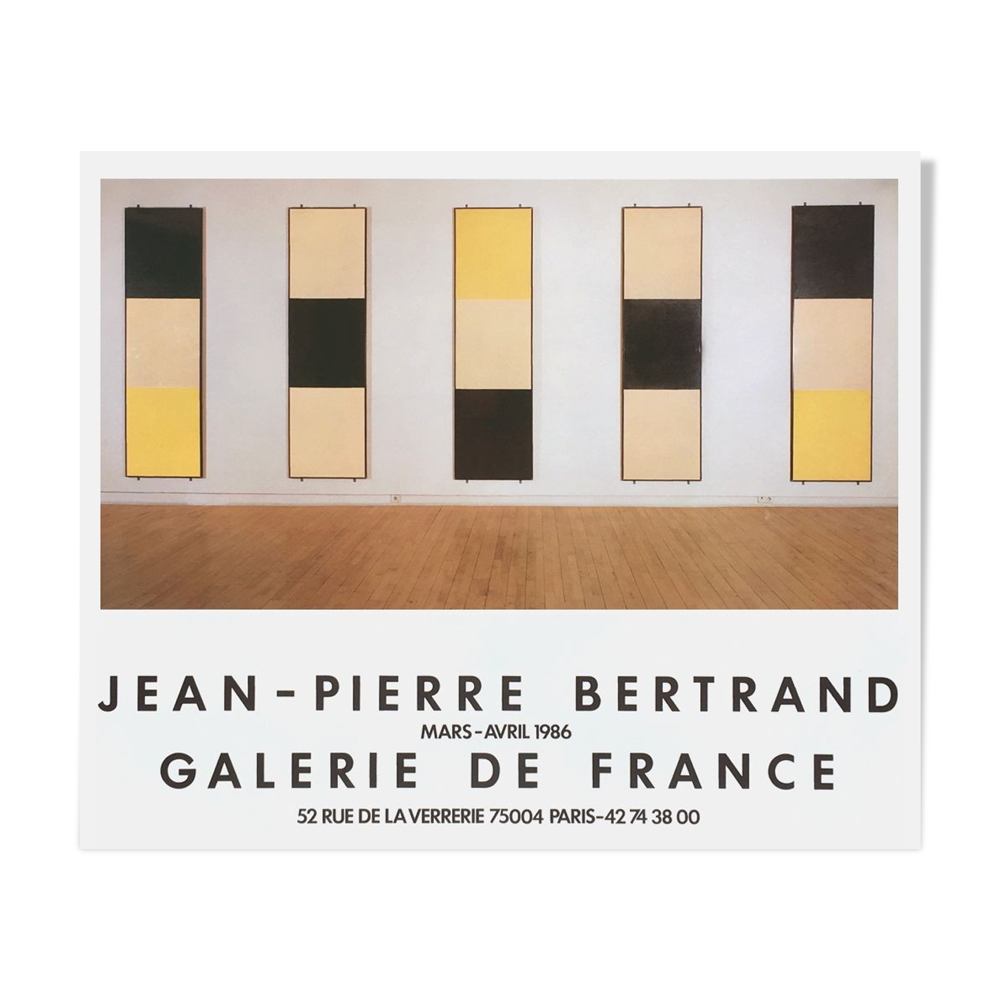 Jean-Pierre Bertrand, Galerie de France 1986