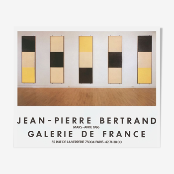 Jean-Pierre Bertrand, Galerie de France 1986