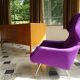 Rare Wingback Lounge Chair by Rudolf B. Glatzel for Alfred Kill, Germany 1950s