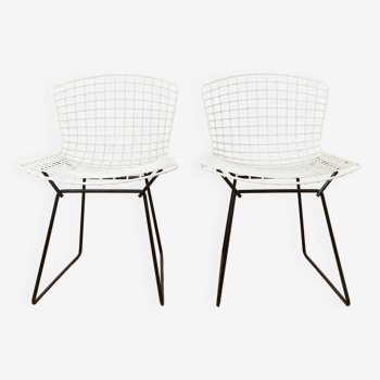 Pair Harry Bertoia Wire Chair No.420 for Knoll International