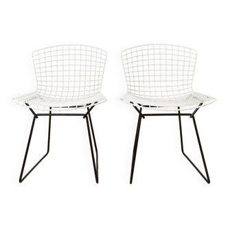Pair Harry Bertoia Wire Chair No.420 for Knoll International