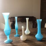 Blue opaline vase