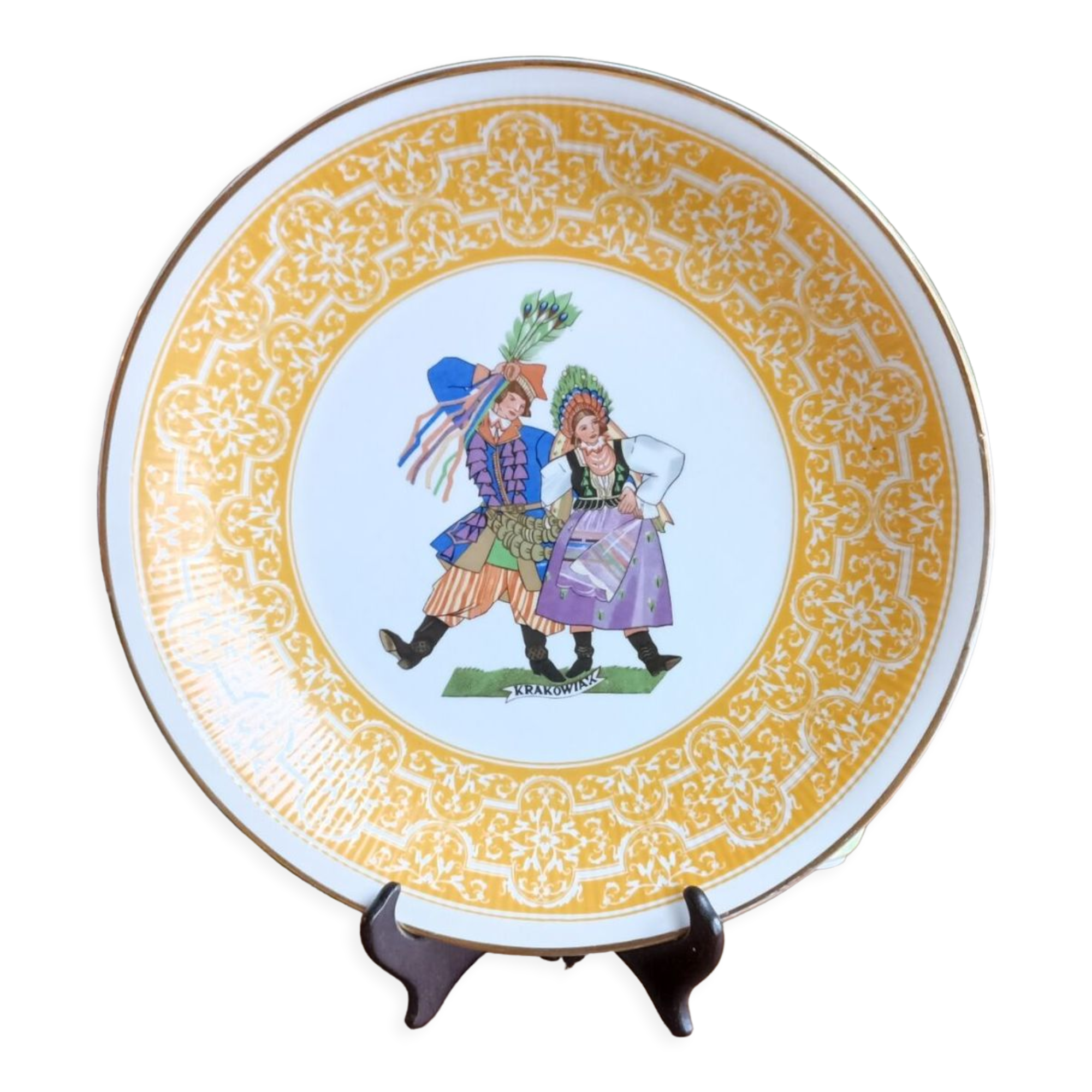 Wałbrzych porcelain serving dish - Dance