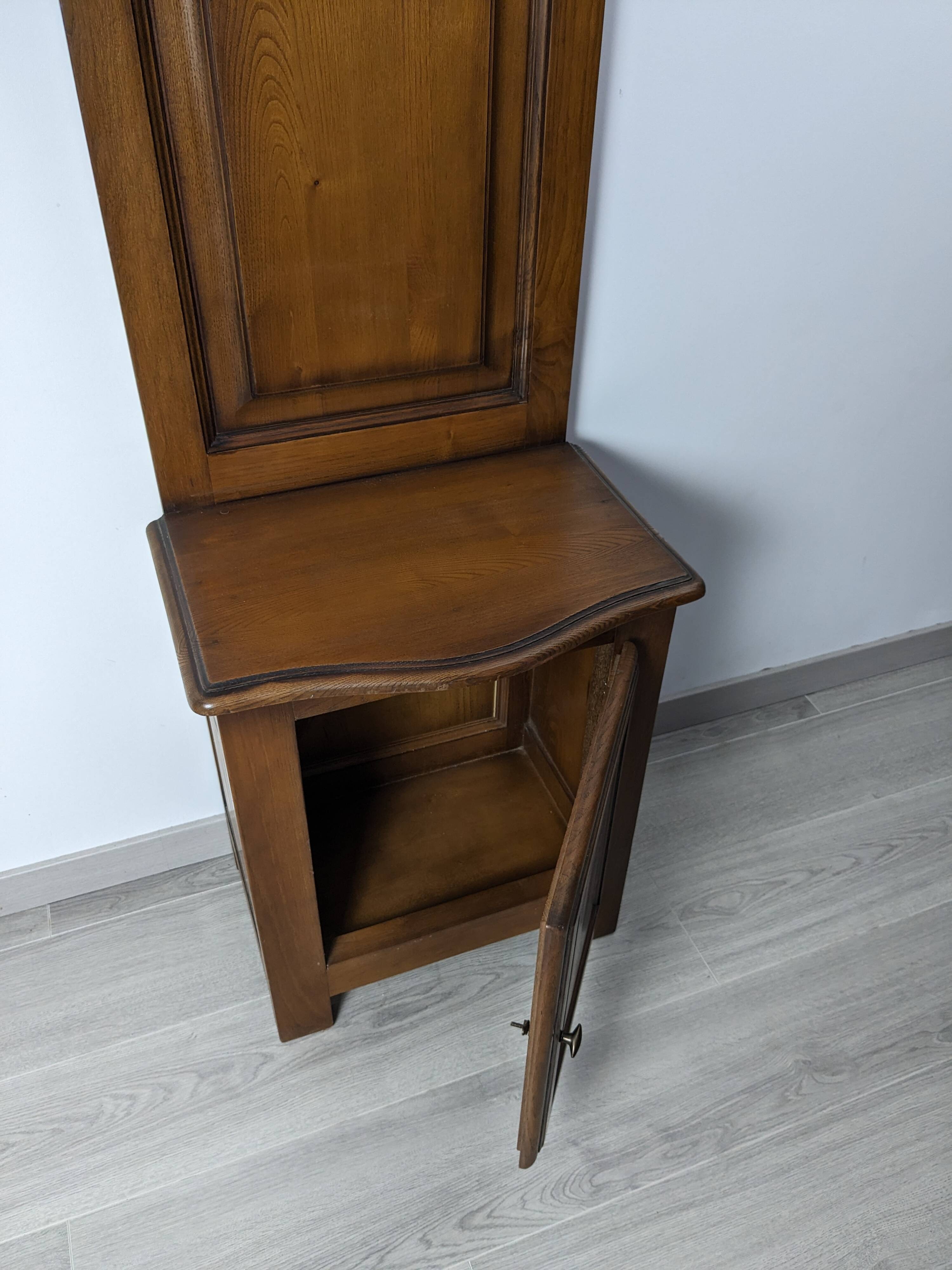 Old 19th century solid oak entrance cabinet