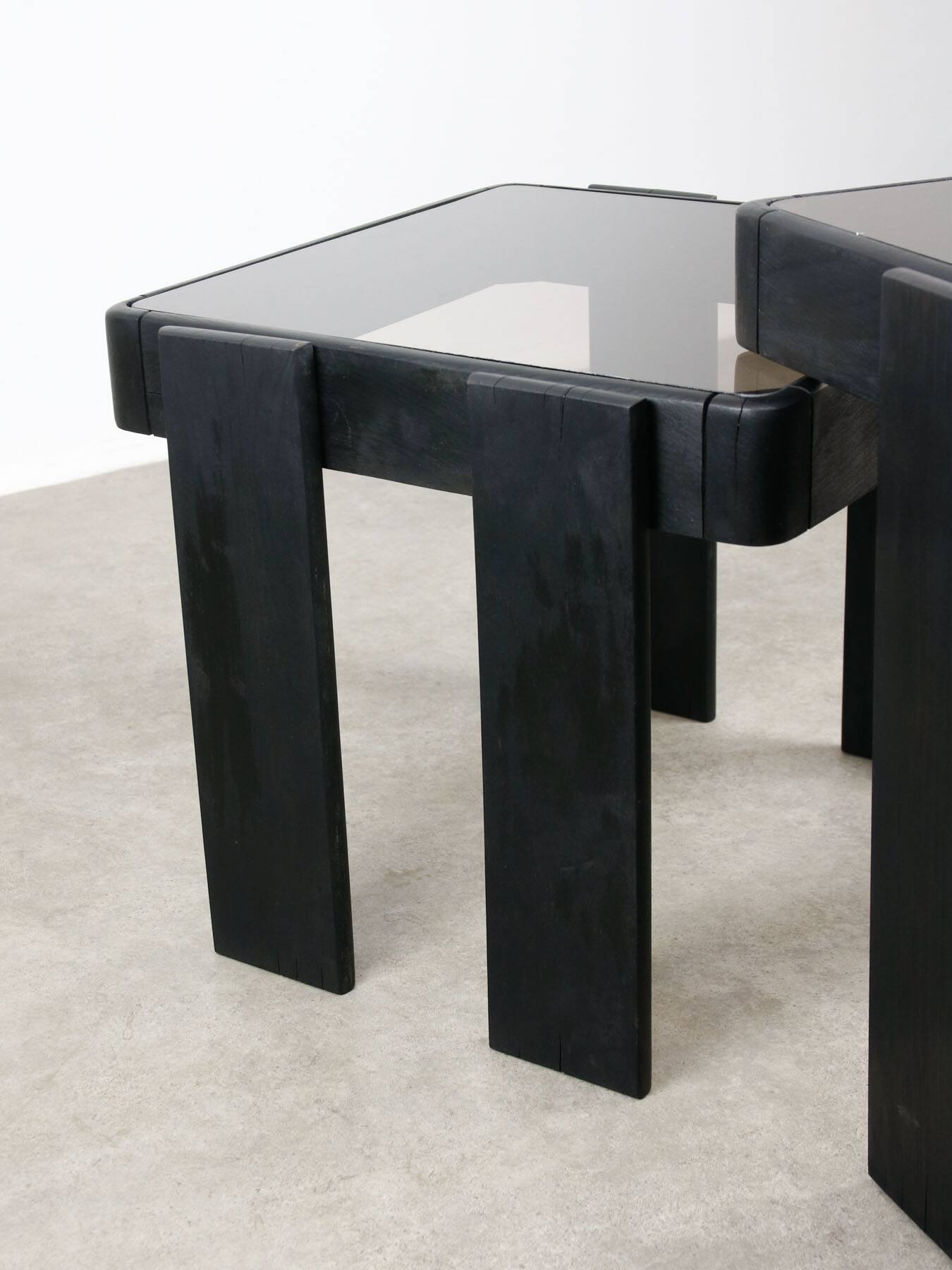 Vintage Nesting Tables by Gianfranco Frattini, Set of 2