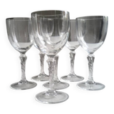 Set of 6 wine glasses