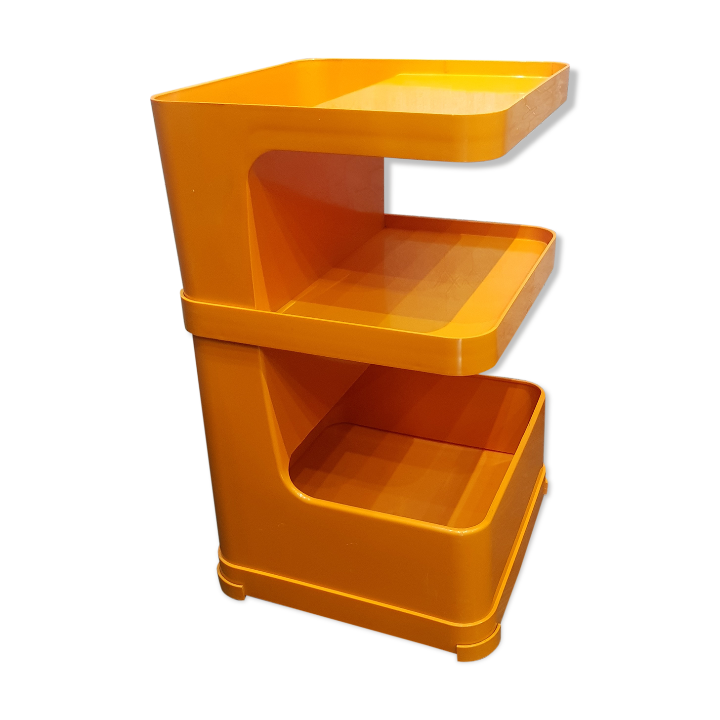 Bedside box 70s orange