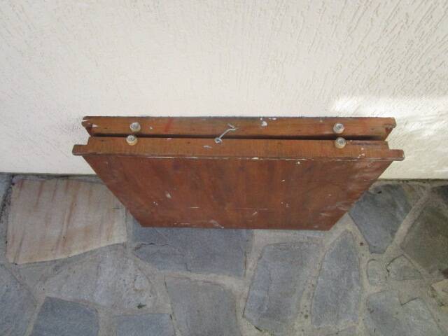 Old wooden table easel - painting