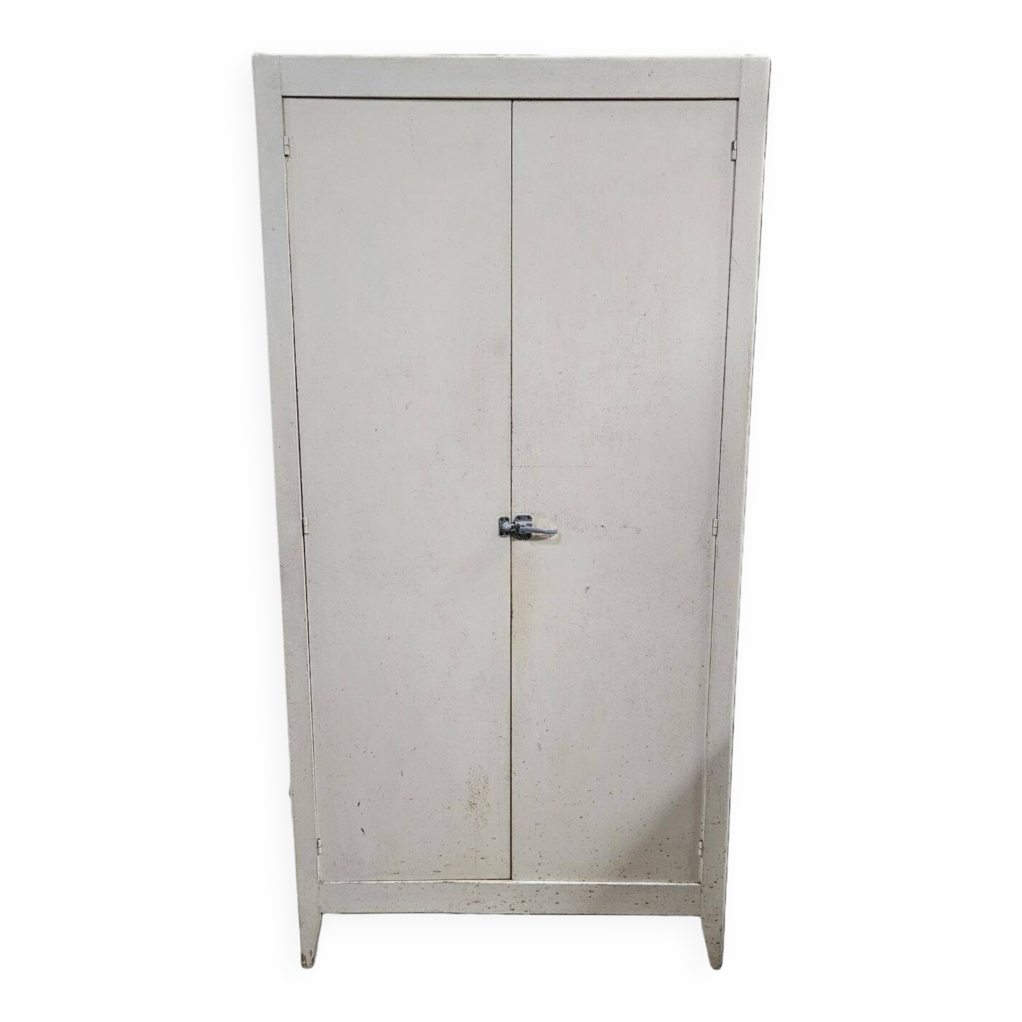 Vintage Parisian Armoire Painted in White